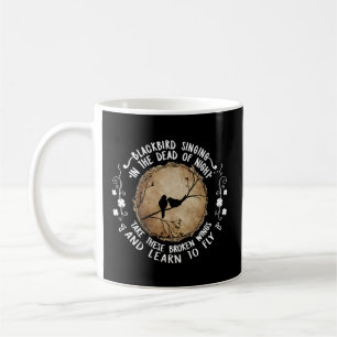 Blackbird Singing In The Dead Of Night Animals Coffee Mug