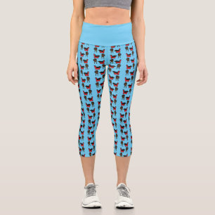 Blackbird Sleeping in Front of the TV Comic  Capri Leggings