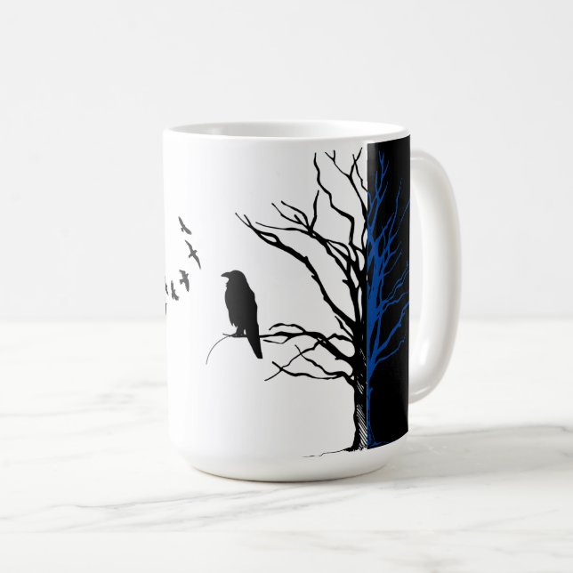 Blackbirds Crow or Ravens Coffee Mug (Front Right)