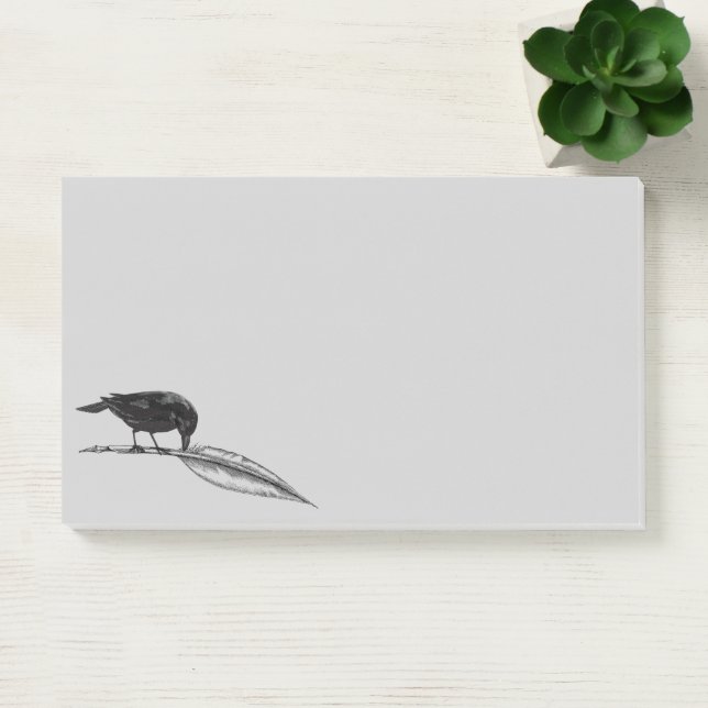 Blackbirds Feather Pen Raven Post-it Notes (Office)