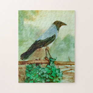 Blackbirds Picture of Crow Jigsaw Puzzle