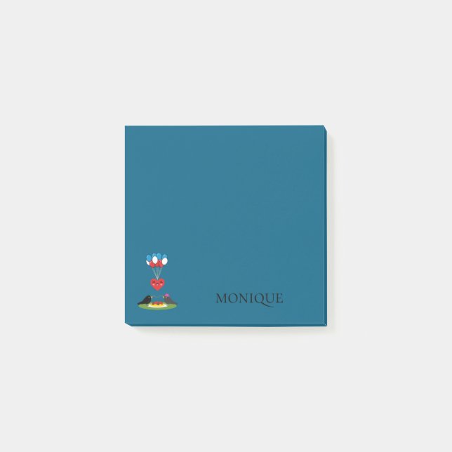 Blackbird's Spaghetti Meatballs Valentine's Date Post-it Notes (Front)