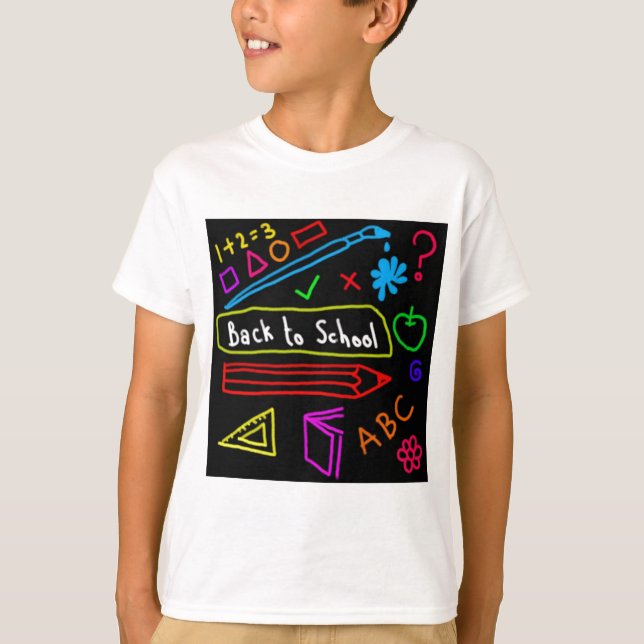 Blackboard Back To School T-Shirt (Front)