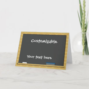 Blackboard Greeting - Customisable Card