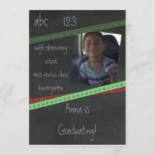 BlackBoard Kindergarten or Preschool Invitation