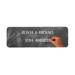 Blackboard Return Address Label