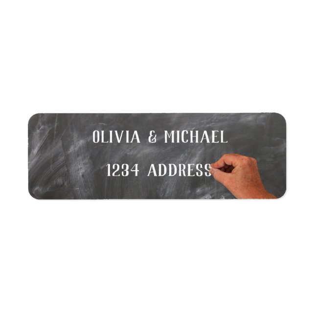 Blackboard Return Address Label (Front)