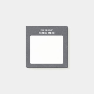 Blackboard Style From the Desk of Customizable  Post-it Notes