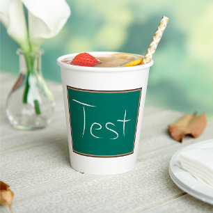 Blackboard Test Paper Cups