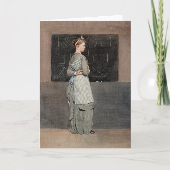 Blackboard | Winslow Homer Card (Front)
