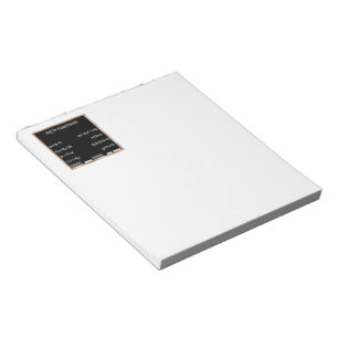Blackboard with Math Equations Notepad
