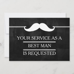 Blackboard Your Service as a Best man Request Invitation