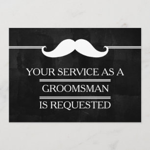 Blackboard Your Service as a Groomsman Request Invitation