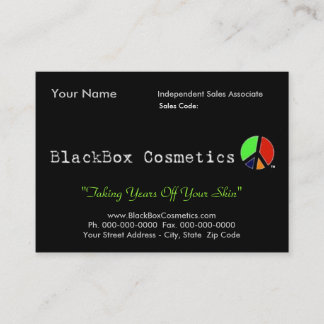 BlackBox Cosmetics, Independent Sales Associ... Business Card