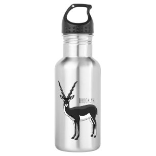 Blackbuck antelope illustration 532 ml water bottle