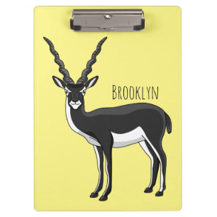Blackbuck antelope illustration clipboard