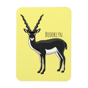 Blackbuck antelope illustration magnet