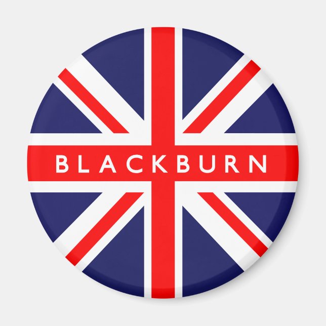 Blackburn UK Flag Magnet (Front)
