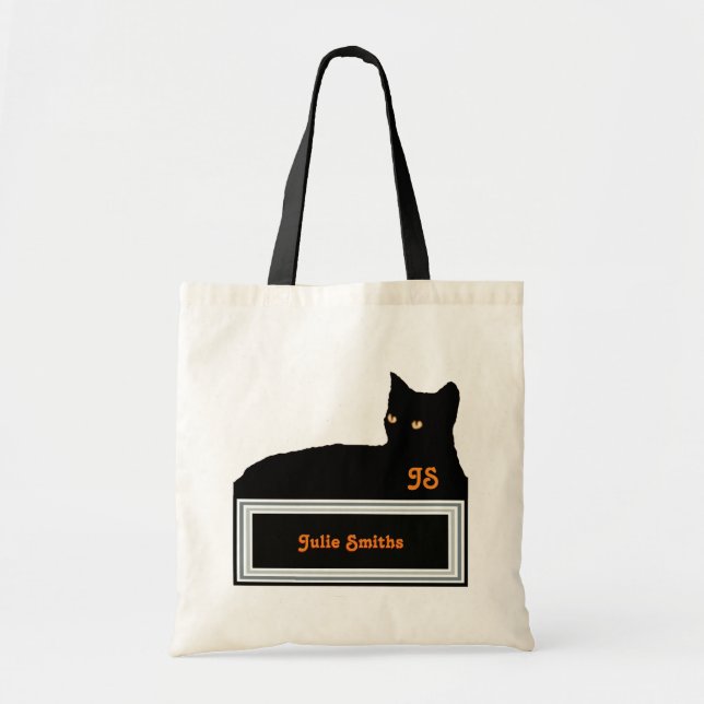 blackcat / personalised tote bag (Front)