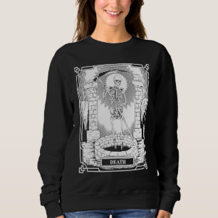 Blackcraft Witchy Skeleton Death the Grim Reaper T Sweatshirt
