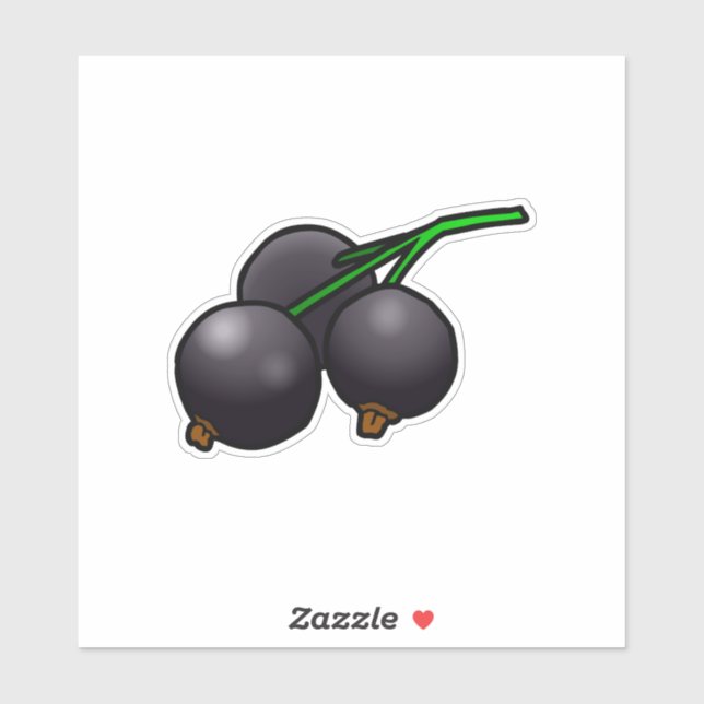 Blackcurrant Custom Cut Vinyl Sticker (Sheet)