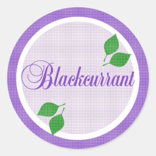 Blackcurrant Fruit Label Sticker