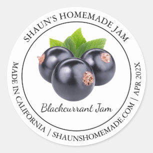 Blackcurrant Jam Modern label