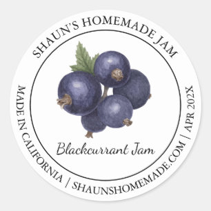 Blackcurrant Jam Modern label