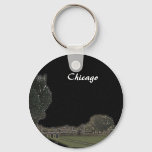 Blackened Skies Chicago Key Ring