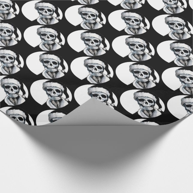 Blackest Ever Black Xmas Wrapping Paper (Corner)
