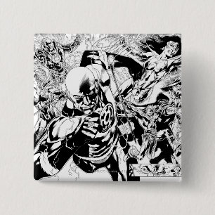 Blackest Night Comic Panel 15 Cm Square Badge
