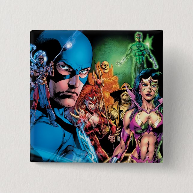 Blackest Night Comic Panel 2 - Colour 15 Cm Square Badge (Front)