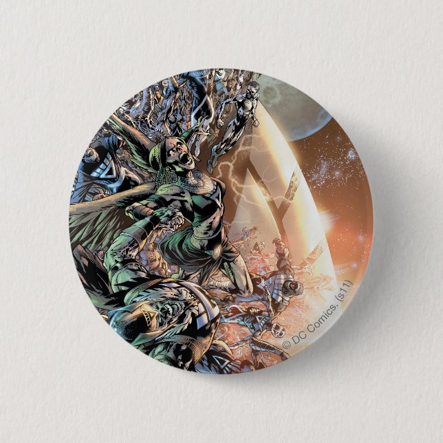 Blackest Night Group and Moon 6 Cm Round Badge (Front)