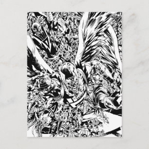 Blackest Night Group Painting - Black and White Postcard