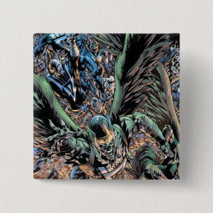 Blackest Night Group Painting - Colour 15 Cm Square Badge