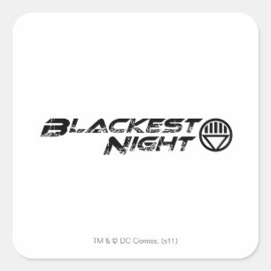 Blackest Night Logo Square Sticker