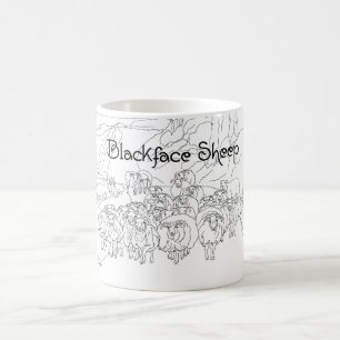 Blackface Sheep Scotland Coffee Mug