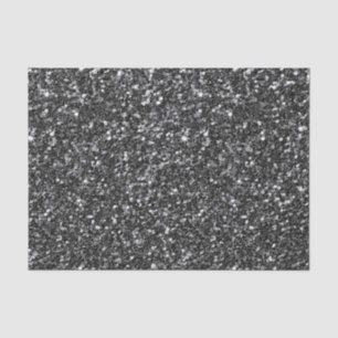 BlackFaux Glitter & White Sparkles Tissue Paper