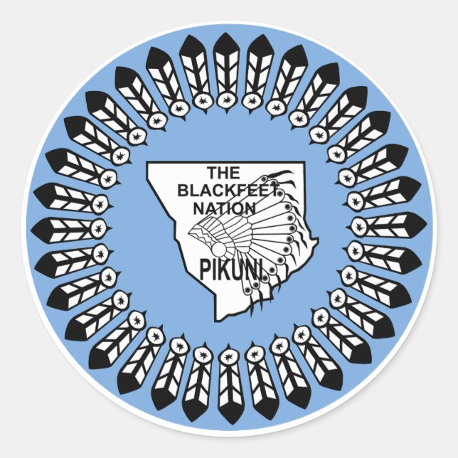 Blackfeet Nation  Classic Round Sticker (Front)