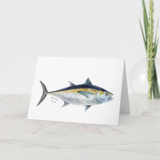 Blackfin Tuna fish greetings card