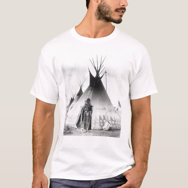Blackfoot Brave, near Calgary, Alberta, 1889 T-Shirt (Front)