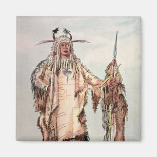 Blackfoot Indian Pe-Toh-Pee-Kiss, The Eagle Ribs Magnet