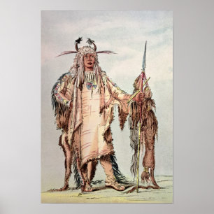 Blackfoot Indian Pe-Toh-Pee-Kiss, The Eagle Ribs Poster