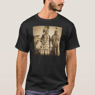 Blackfoot Indians Chief and Warrior Vintage T-Shirt