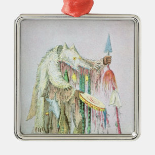 Blackfoot Medicine Man Metal Tree Decoration