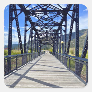 Blackfoot River Crossing Square Sticker
