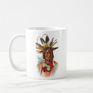 Blackfoot Sioux Chief: Many Horns Coffee Mug