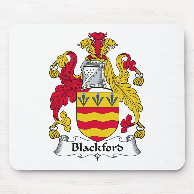 Blackford Family Crest Mouse Pad (Front)