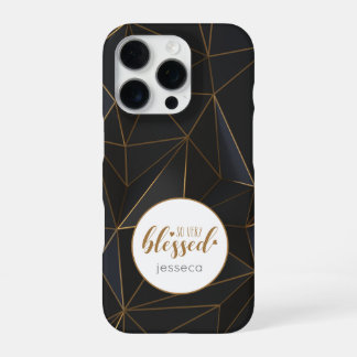 BlackGold So Very Blessed Personalised iPhone 16 Pro Case