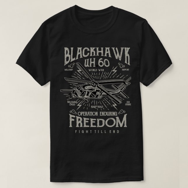 Blackhawk helicopter 1 T-Shirt (Design Front)